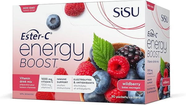 Ester-C Energy Boost Wildberry 30 pack