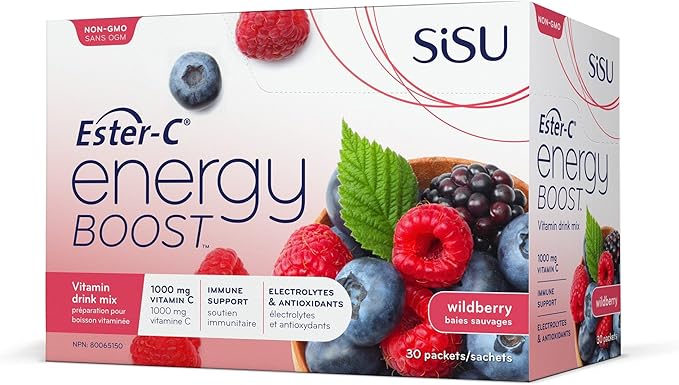 Ester-C Energy Boost Wildberry 30 pack