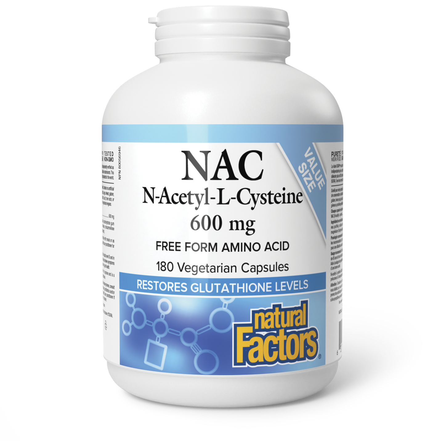 NAC 600mg 180 vcaps