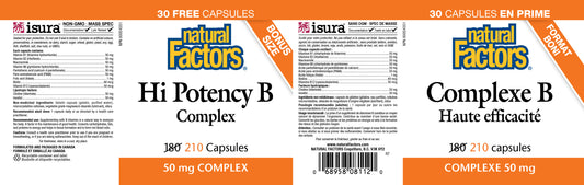Hi Potency B 50mg Complex 210caps
