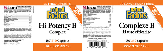 Hi Potency B 50mg Complex 210caps