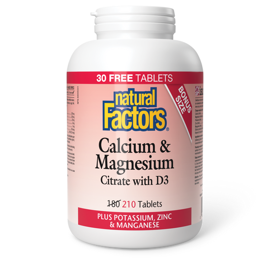 Calcium & Magnesium Citrate with D3 180tabs
