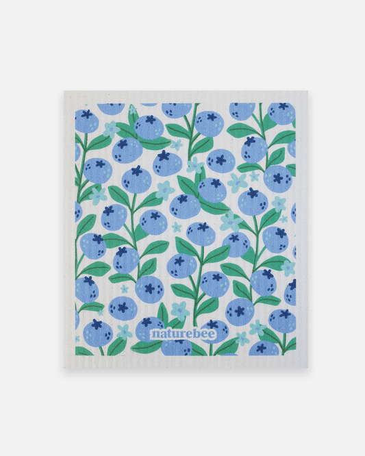 Swedish Sponge Dishcloth Blueberries