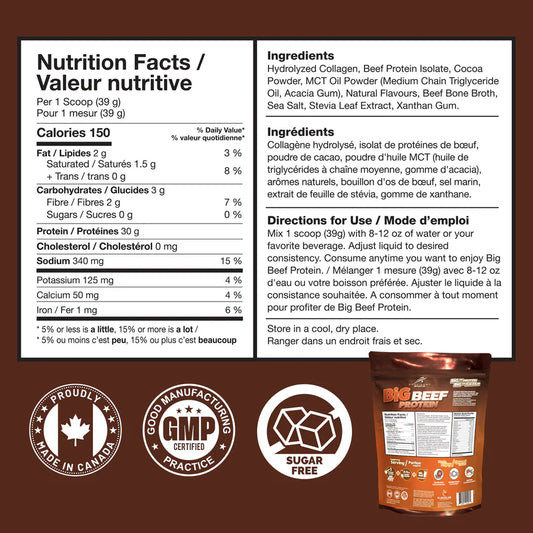 Big Beef Protein Chocolate 907g