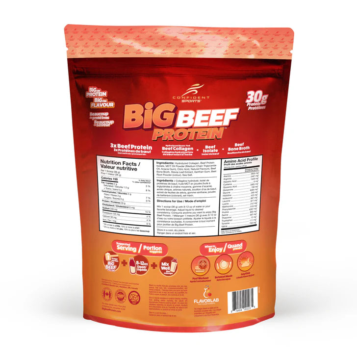 Big Beef Protein Peach Raspberry