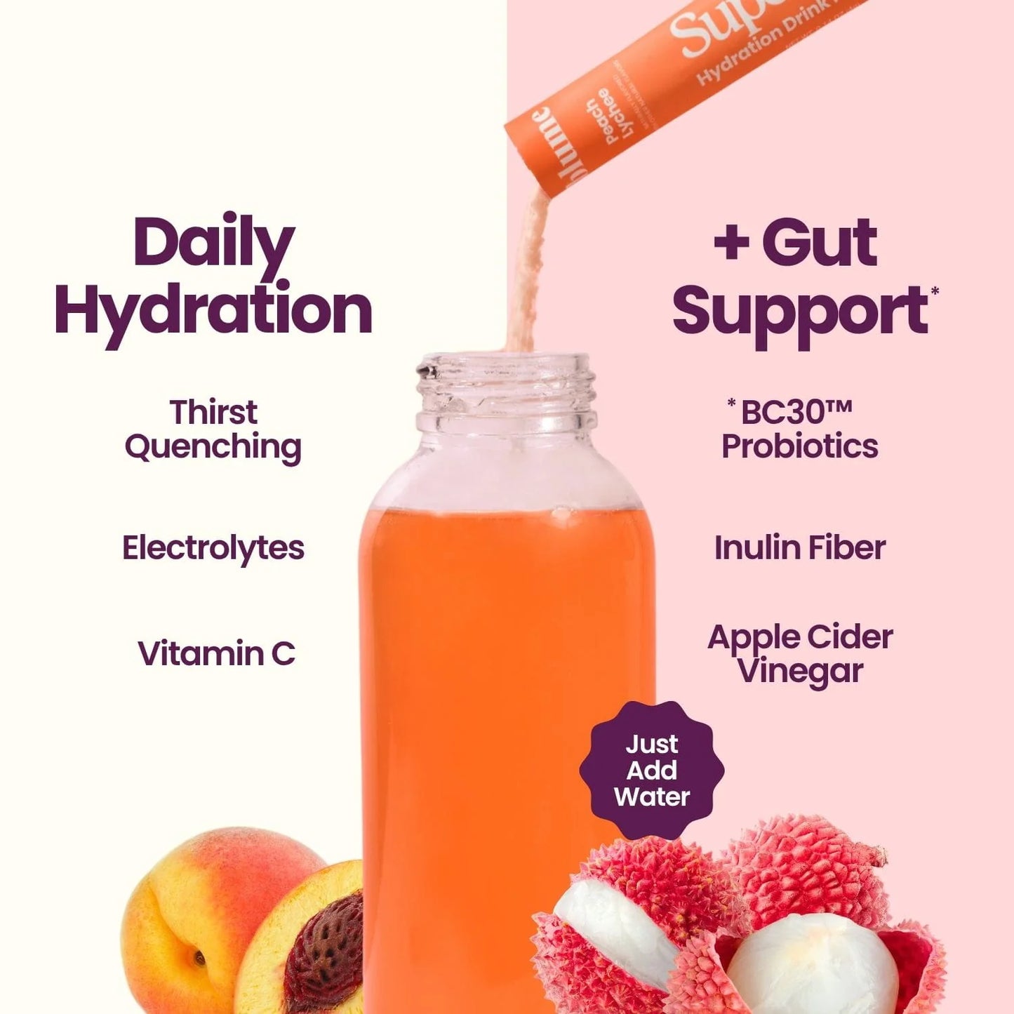 SuperBelly Peach Lychee 15 pack