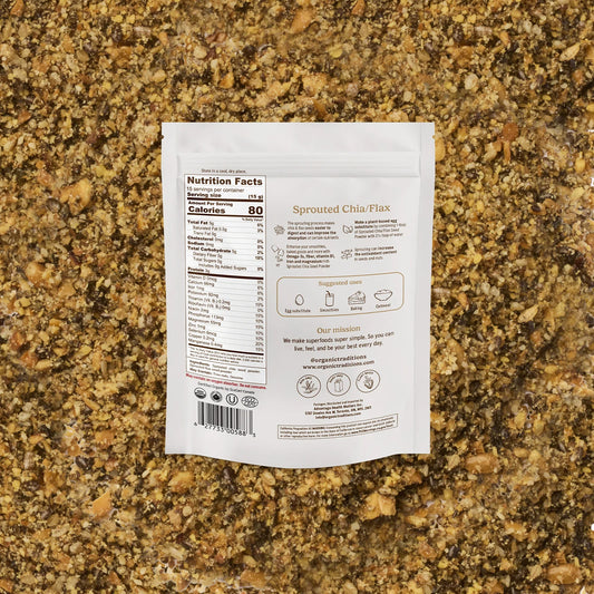 Sprouted Chia + Flax powder 454g