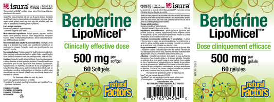 Berberine LipoMicel 500mg 60 softgels
