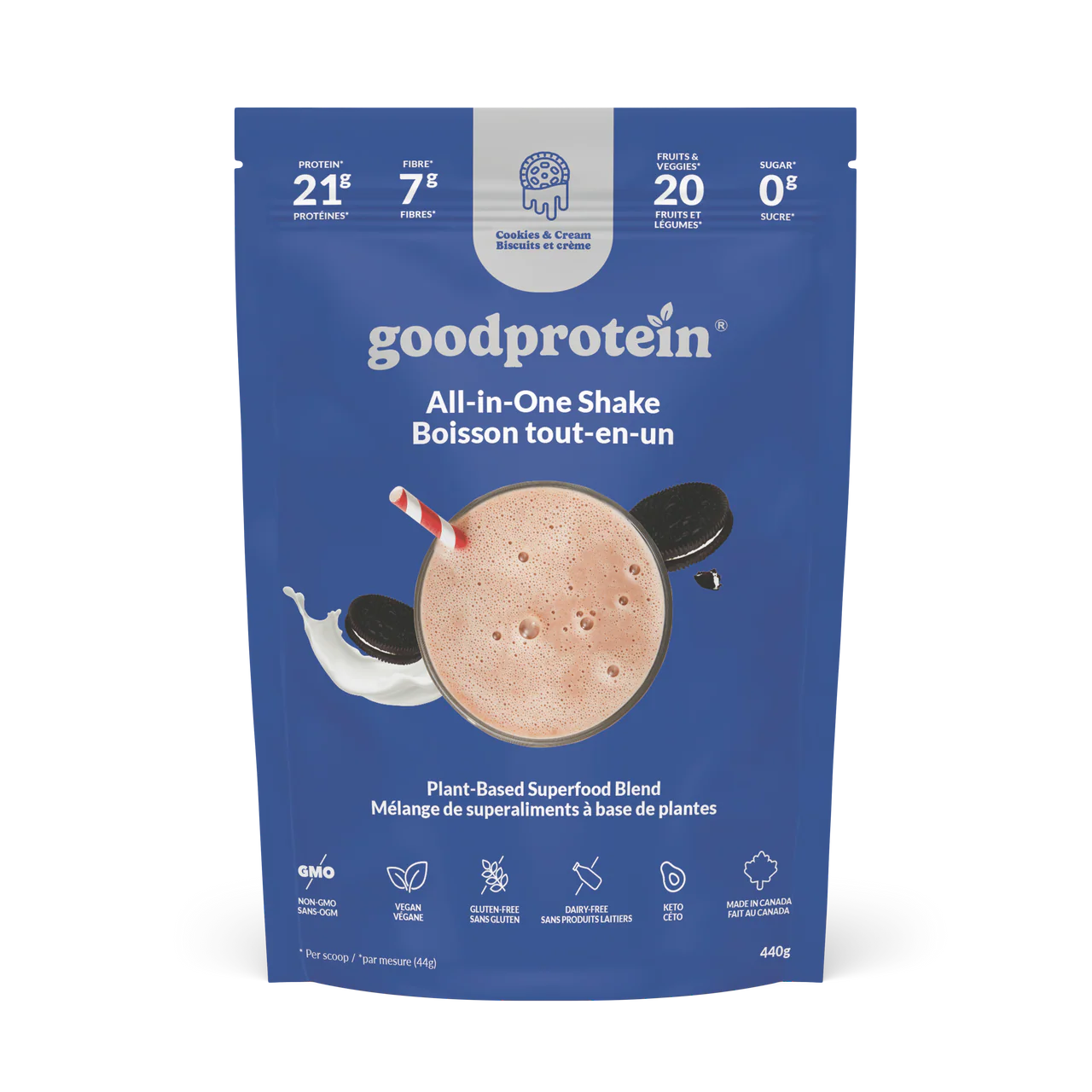 All in One Shake Cookies & Cream 440g