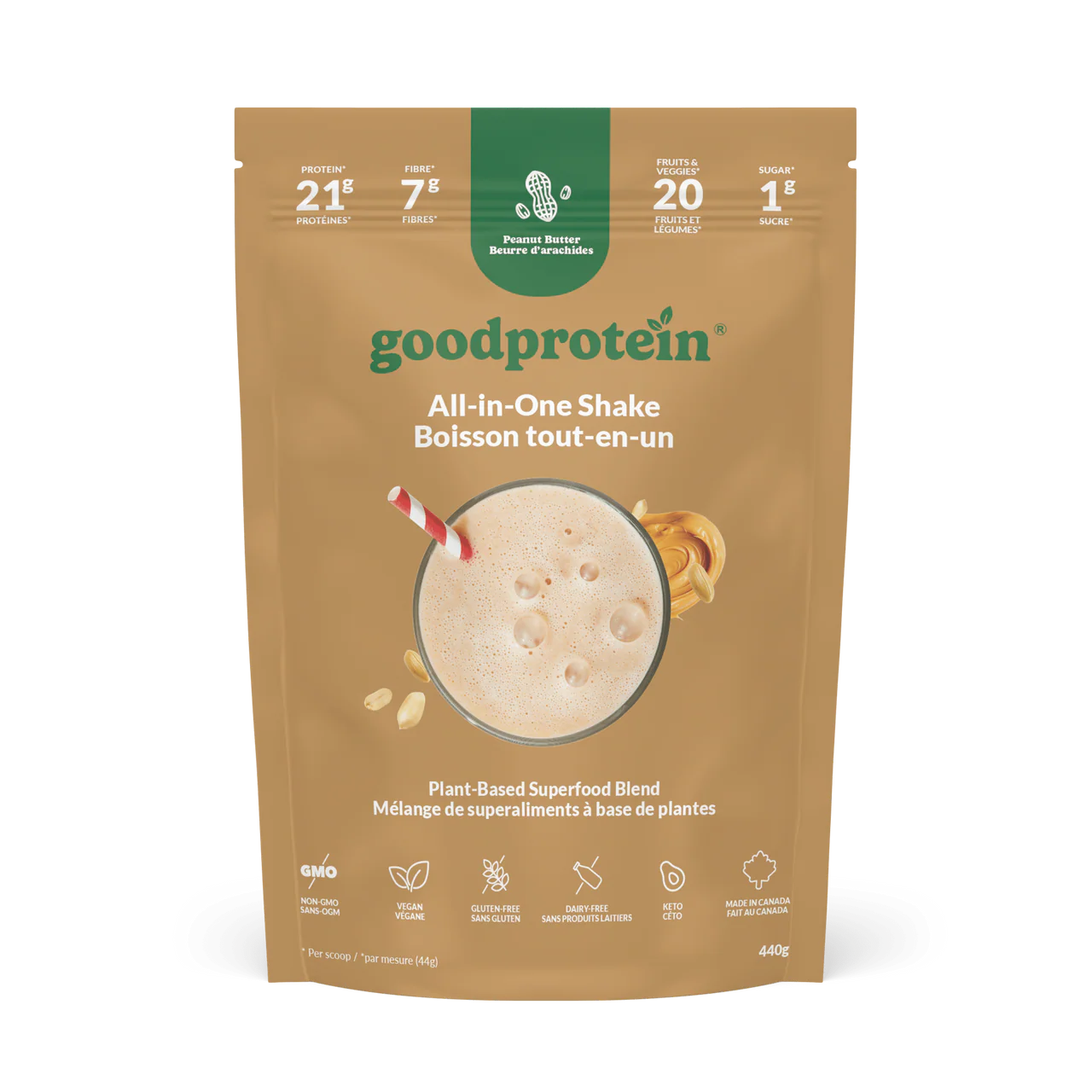 All in One Shake Peanut Butter 880g