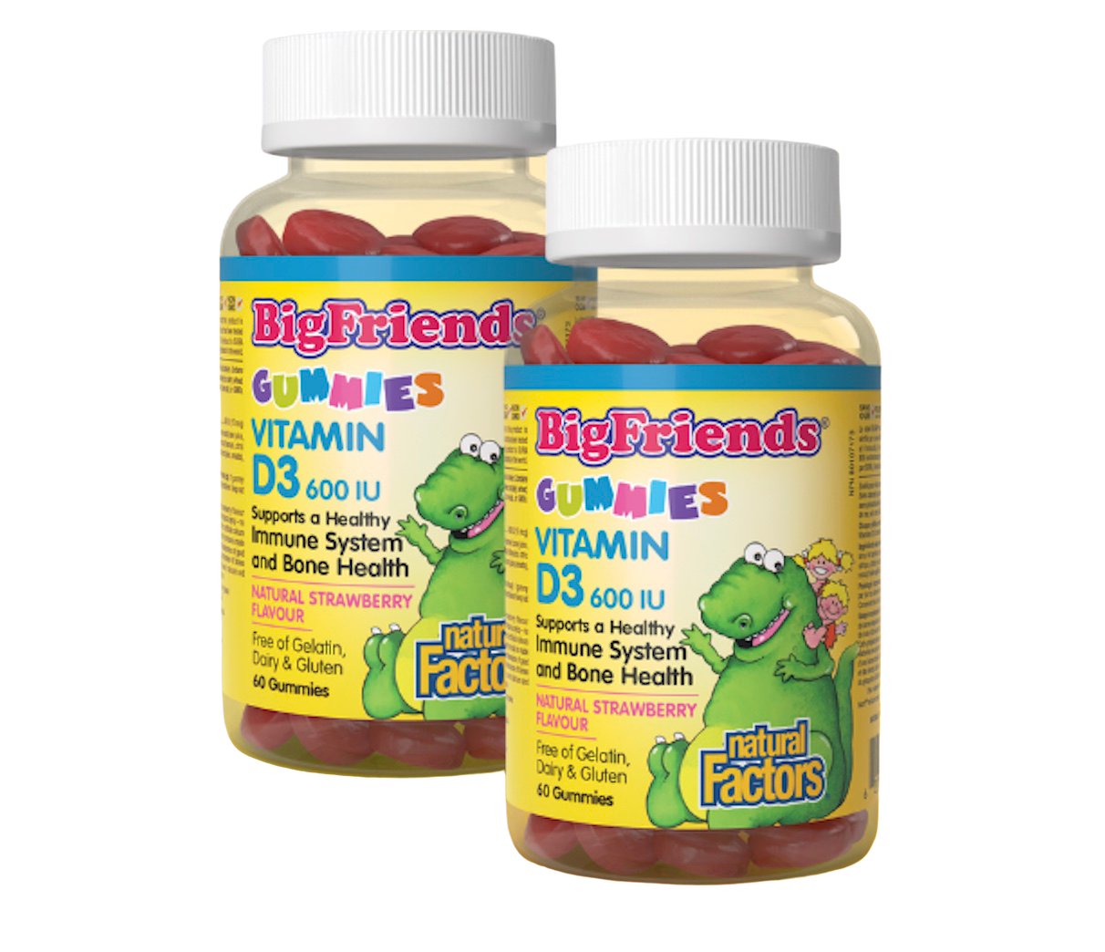 Big Friends Vitamin D 600iu Gummies twin pack
