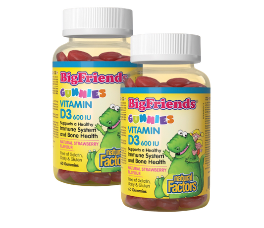 Big Friends Vitamin D 600iu Gummies twin pack