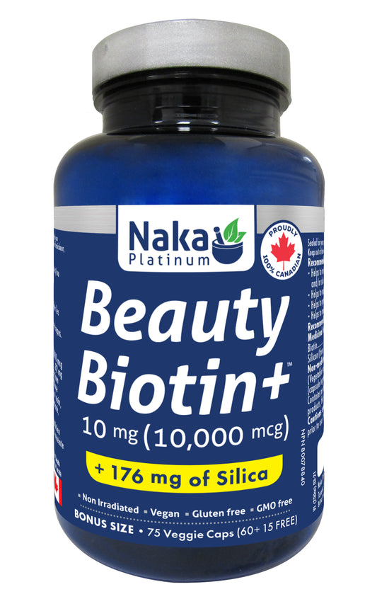 Beauty Biotin Plus 10,000mcg + silica 60caps