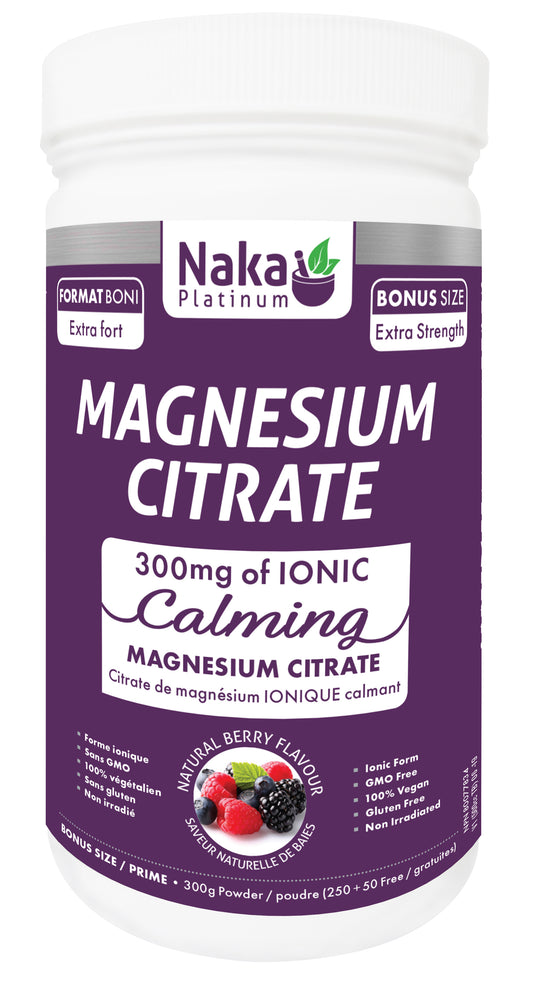 Magnesium citrate 300mg powder 250g berry