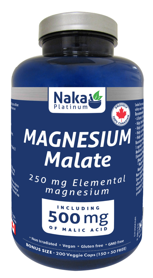 Magnesium Malate 250mg 200 caps