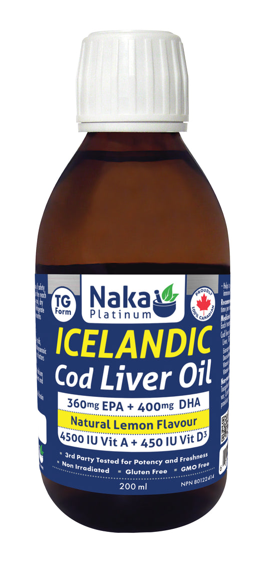 Icelandic Cod Liver Oil Lemon 200ml