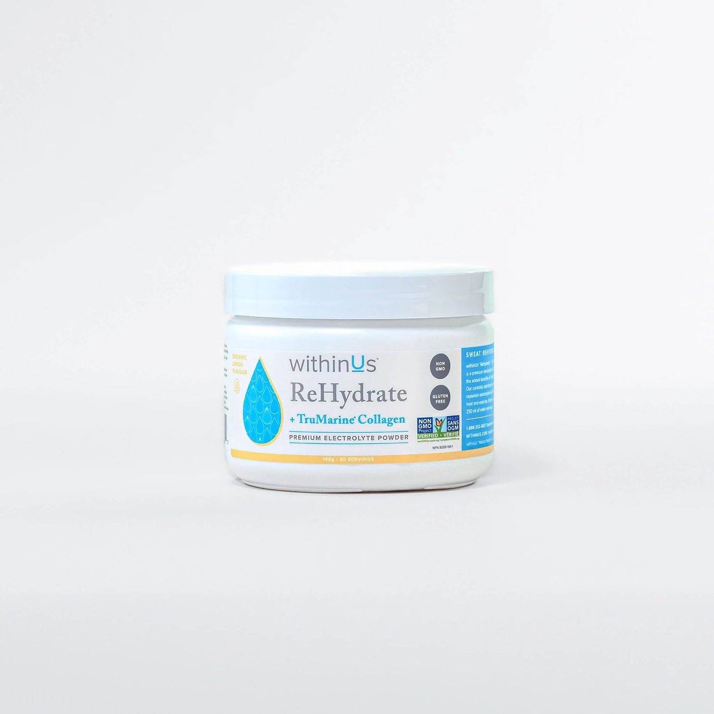 Rehydrate + TruMarine Collagen Lemon 148 g