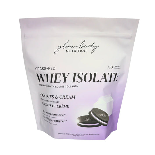 Grass Fed Whey Isolate + Collagen cookies and cream 907g