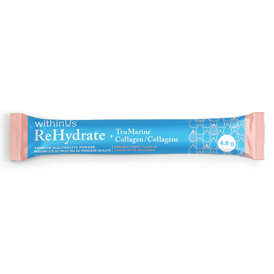 ReHydrate + TruMarine Collagen Peach 20 packets