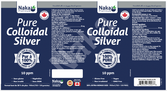 Colloidal Silver 10ppm 600ml