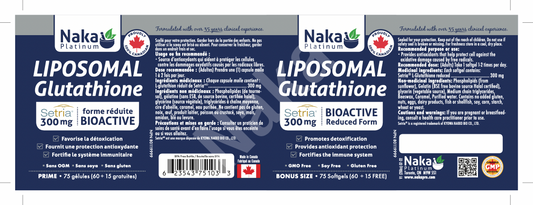 Liposomal Glutathione 300mg 75 Gels