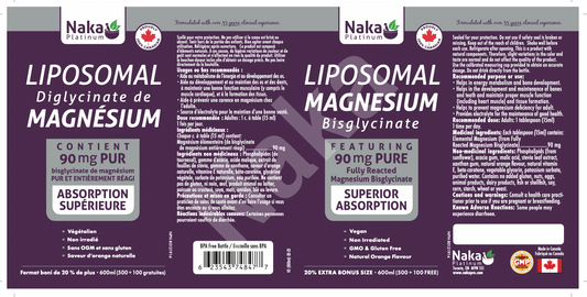 Liposomal Magnesium bisglycinate 250mg 600ml