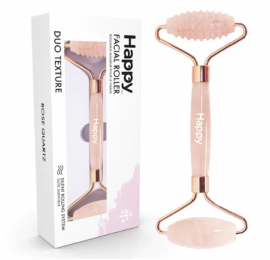 Happy Rose Quartz Facial Roller