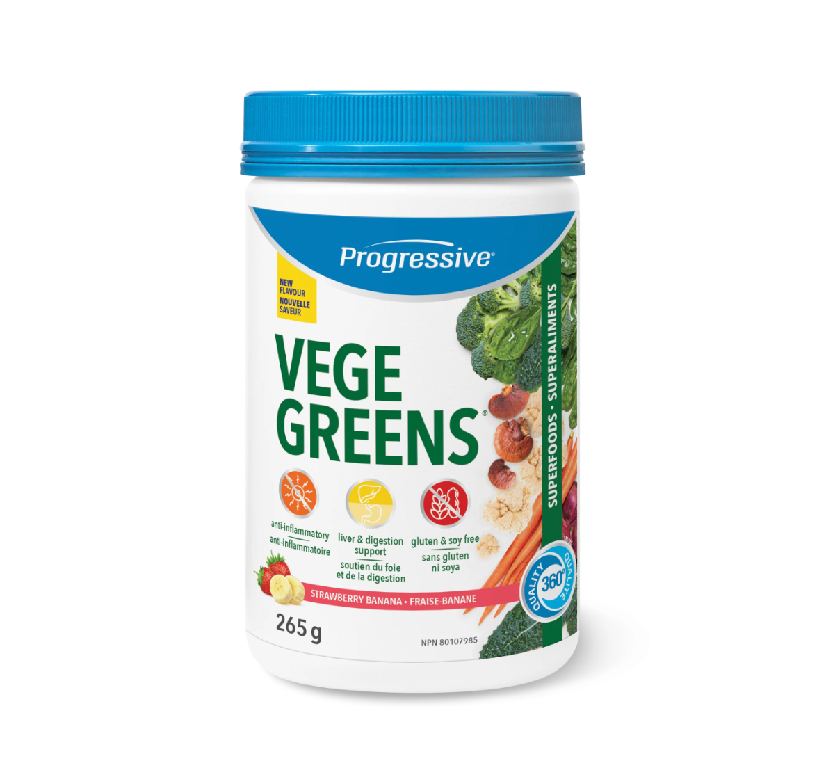 Vege Greens Strawberry Banana 265g