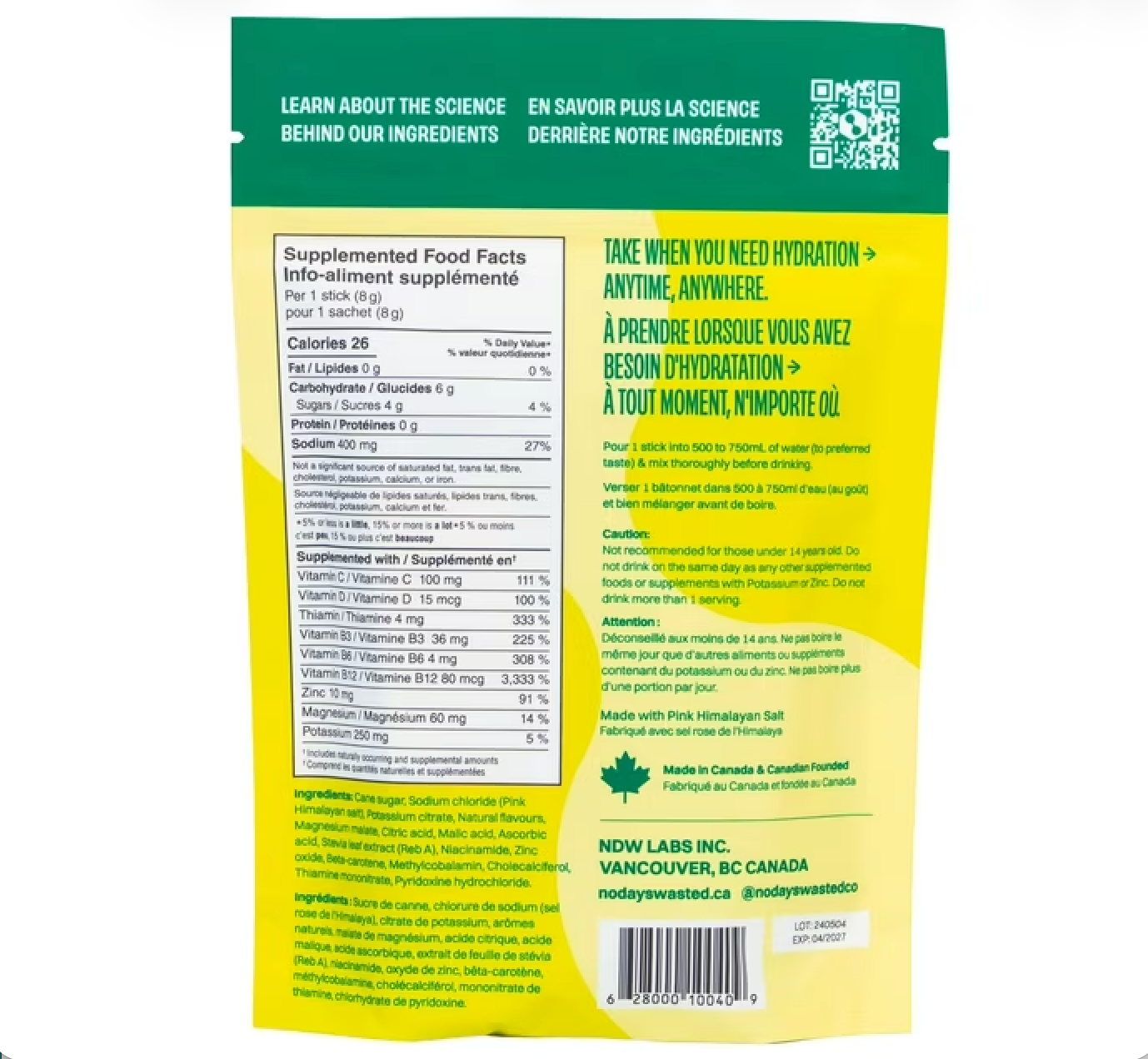 Hydration Replenisher Lemon Lime 9pack