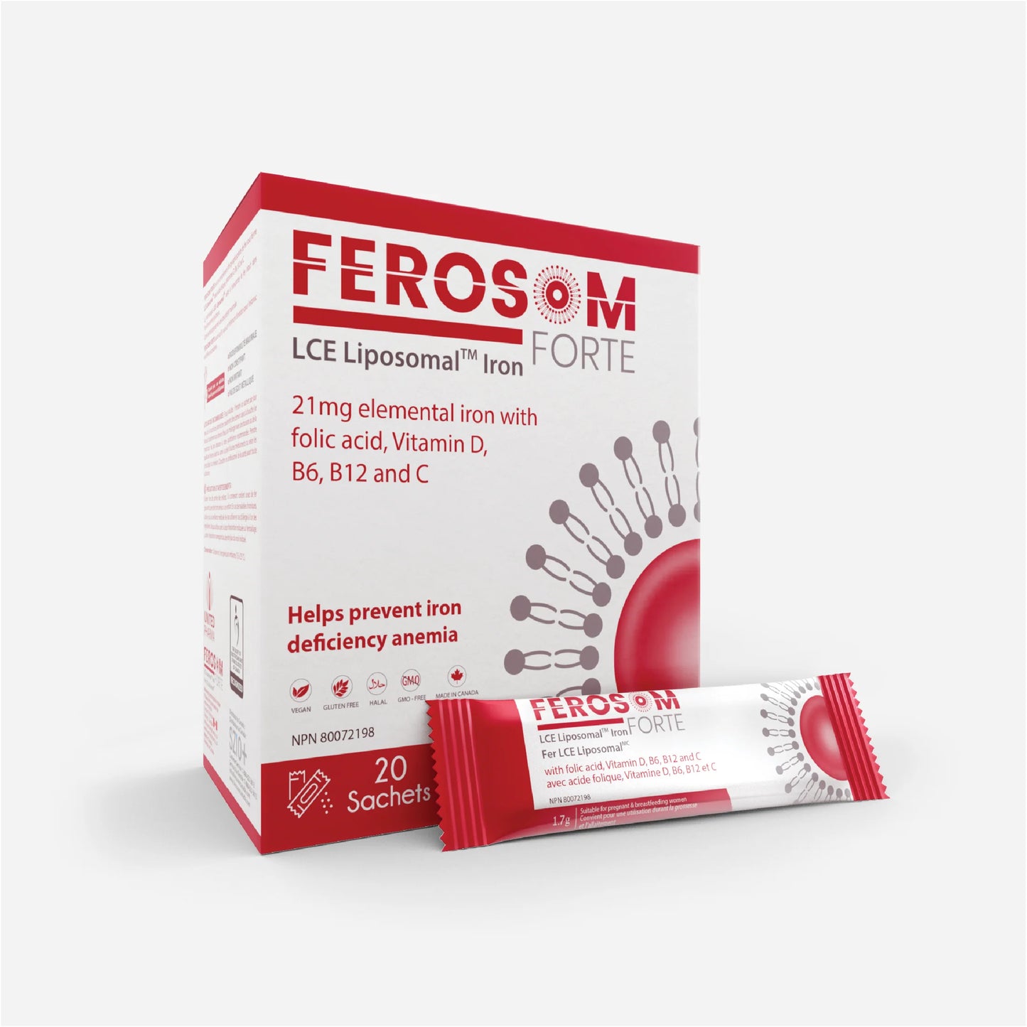 Ferosom Liposomal Iron Berry 20 Sachets