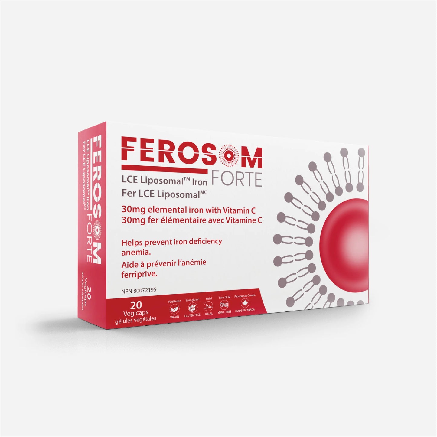 Ferosom Liposomal Iron 30 mg 20 vcaps