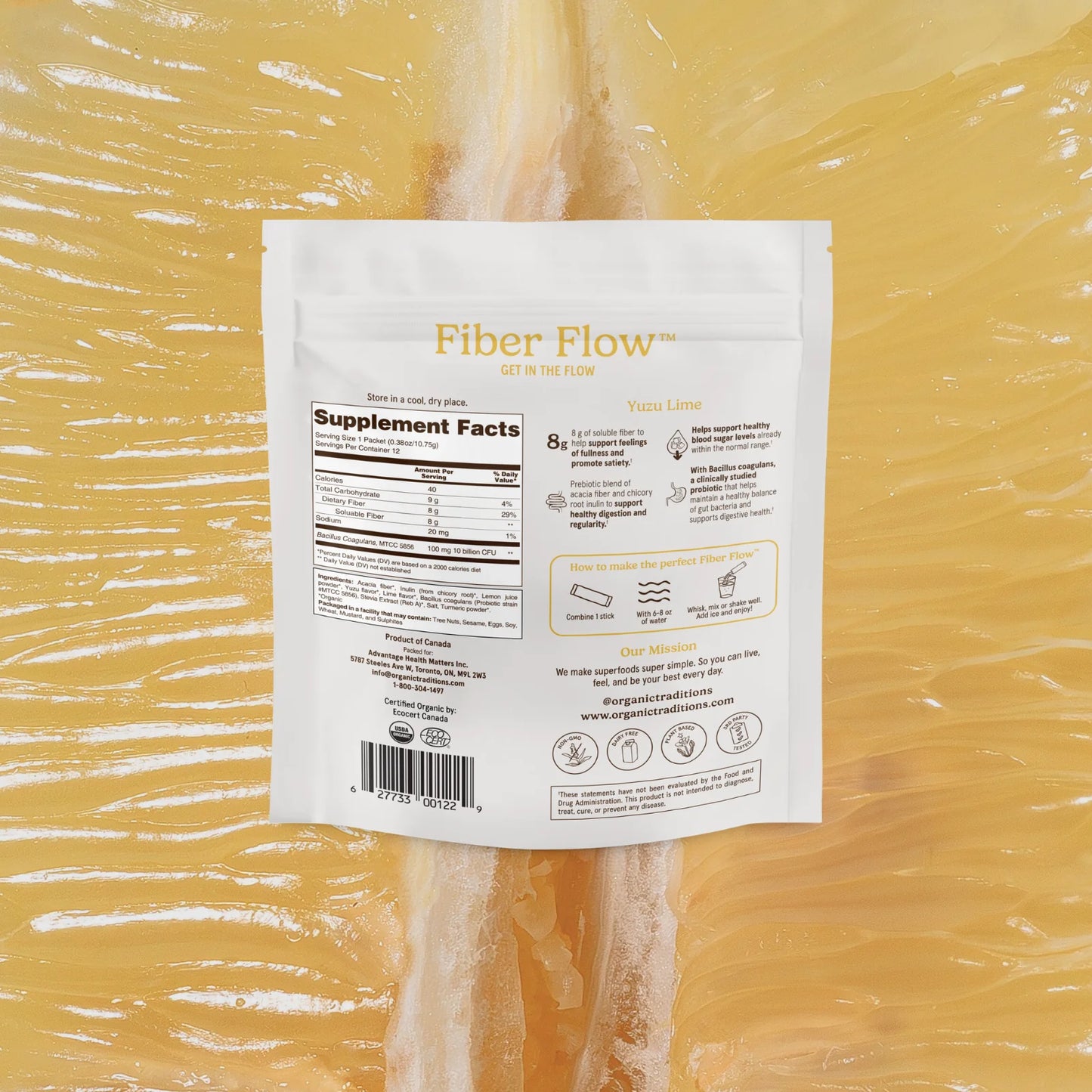 Fibre Flow Yuzu Lime 12 Sachets