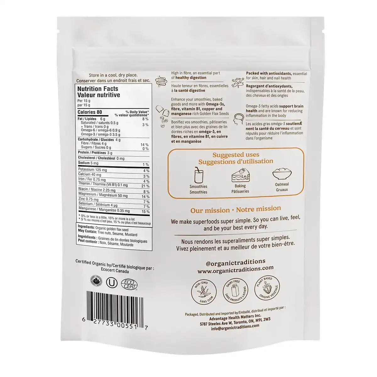 Golden Flax Seeds 454g