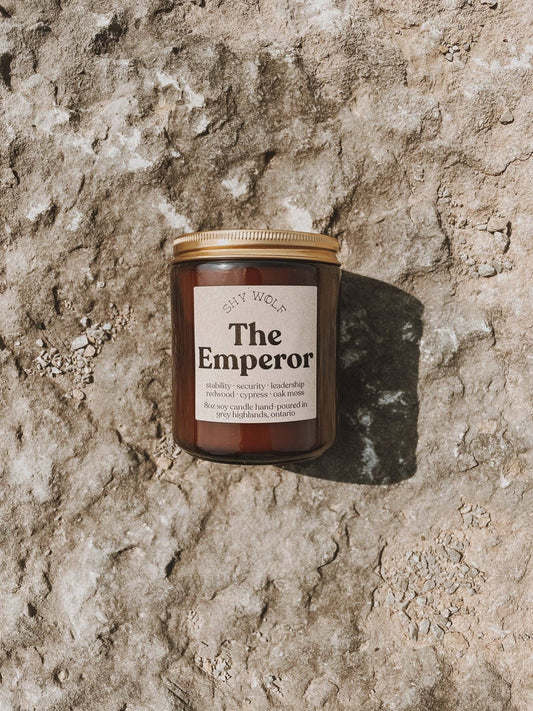 Tarot Candles - The Emperor - Redwood, Cedar, Oak Moss