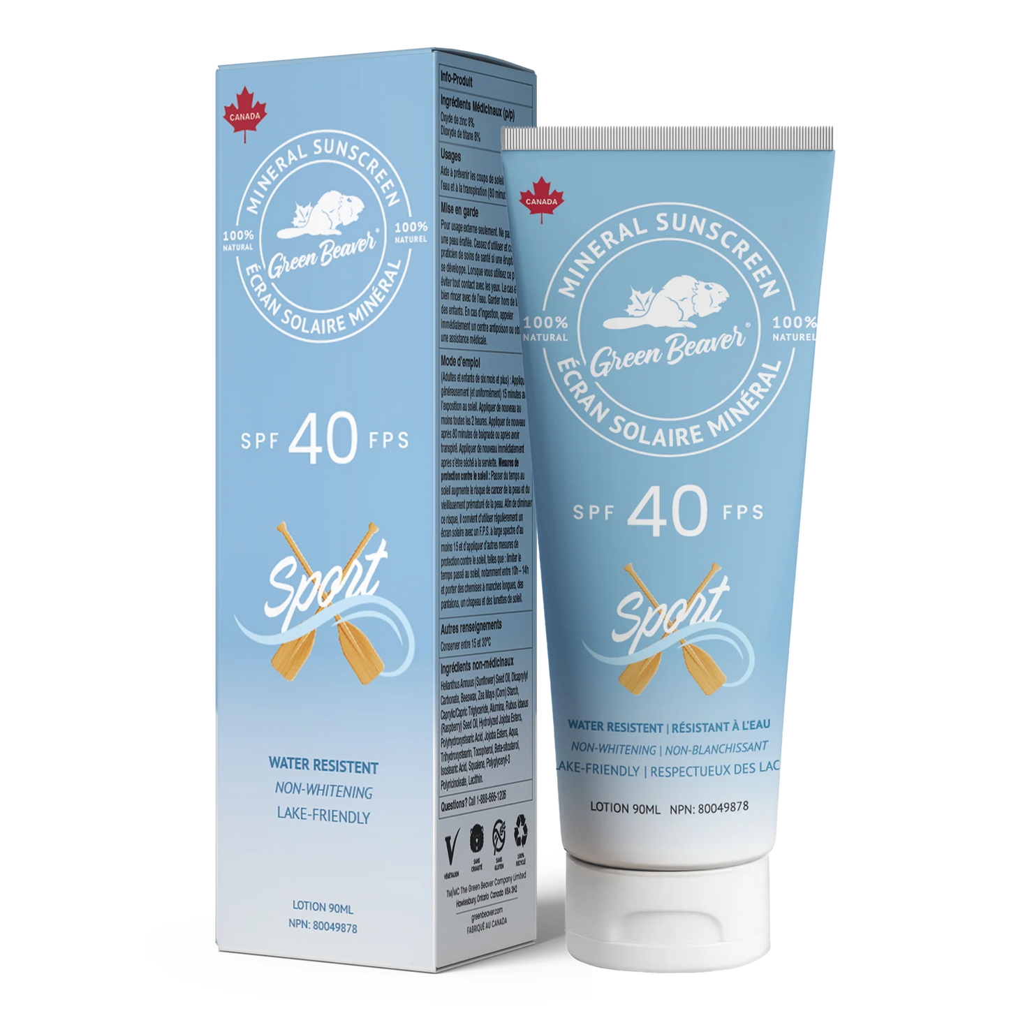 Natural Mineral Sunscreen SPF40 90ml