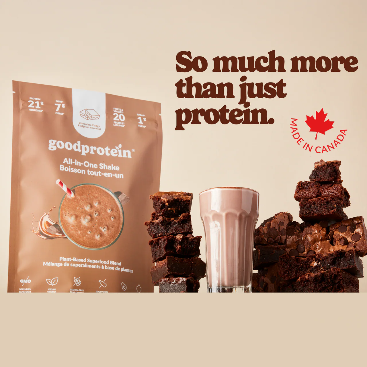 All in One Shake Chocolate Fudge 880 g