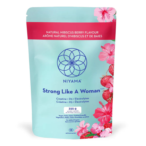 Strong Like A Woman Creatine with Electrolytes - Hibiscus Berry 45 servings