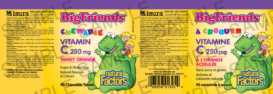 Big Friends Vitamin C Chewable 250 Mg