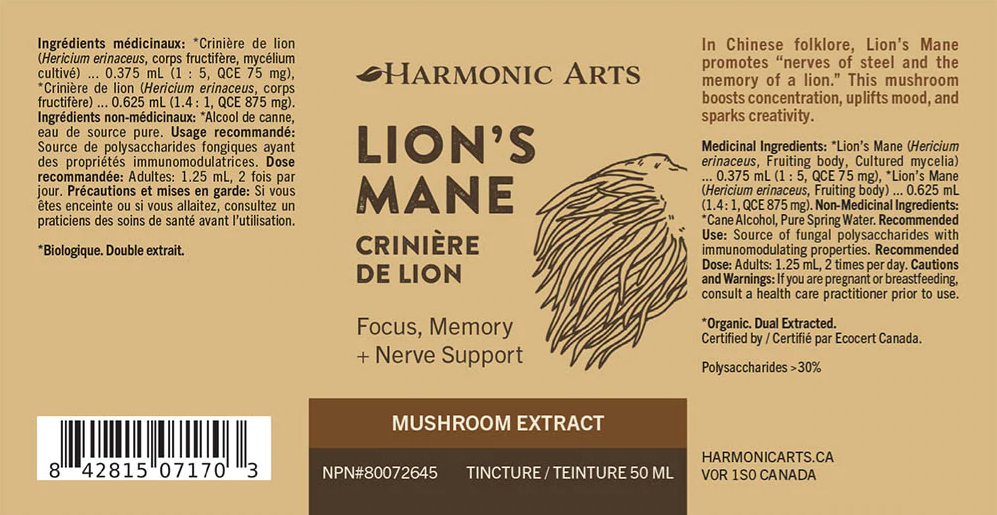 Lion’s Mane Mushroom Extract 50ml