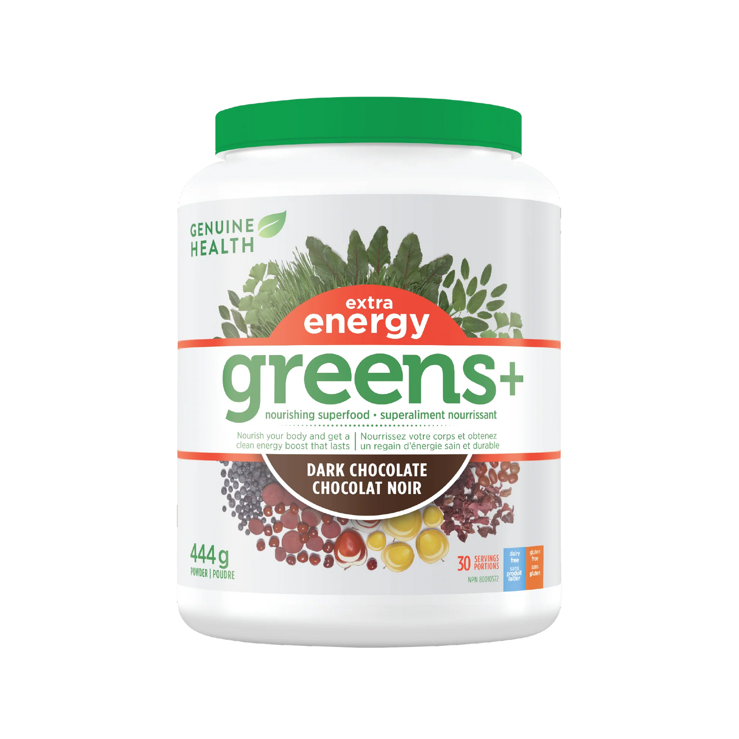 Greens + Extra Energy Dark Chocolate 444g