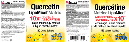 Quercetin LipoMicel Matrix 120gels